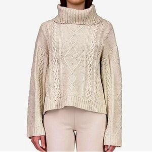 Sanctuary Mod Cable Sweater in Toasted Marshmallow Brand New with Tags